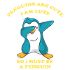 dabbing Pinguin