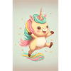 Glückliches Baby-Einhorn