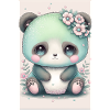Bébé panda princesse