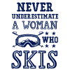 don't underestimate a ski woman