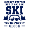 No one is perfect skiing