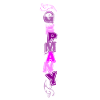 GERMANY lettering vertical violet-pink