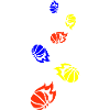 Basketball symbol Bunt