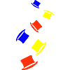 Bräutigam Zylinder Bunt