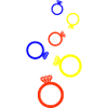 Eheringe Bunt