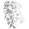 Lion in profile