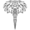 Elephant Frontal Tattoo