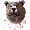Head Bear Painting