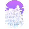 Elegant lilac city