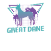 Rétro Great Dane Dog Lover