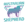Retro australischer Schäferhund-Liebhaber