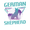 Retro German Shepherd Dog Lover