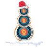 Christmas Archery snowman