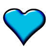 Herz blau hellblau Geschenkidee