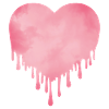 Dripping Pink Heart