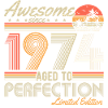 Born in 1974 Vintage Birthday Retro