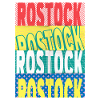 Rostock Germany City Font Skyline