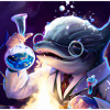 Mad dolphin scientist experimenting