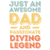 Dad diving retro