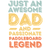 Dad paddleboard retro