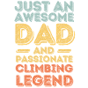 Papa climbing retro
