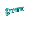 Dominic's name personalized