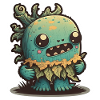 Halloween Cactus Monster