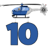 Hélicoptère 10e anniversaire