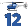 Hélicoptère 12e anniversaire