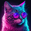 Cat Vaporwave Aesthetic Retro