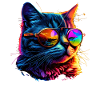 Cat Vaporwave Aesthetic Retro