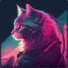 Cat Vaporwave Aesthetic Retro