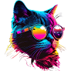 Cat Vaporwave Aesthetic Retro