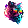 Cat Vaporwave Aesthetic Retro