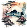 Watercolor Lake