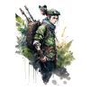 Post Apocalyptic Clad Adventurer