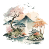 Lake in Japan