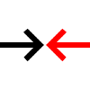 Mod hinanden pile interaktion ikon symbol