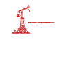 Ölfeld Bohrinsel US Flagge