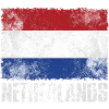 Retro Netherlands Flag Holland