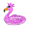 Beignet flamant rose