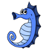 Bleu hippocampe