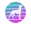 Retro Dalmatische Dalmatiërs Hondenliefhebber
