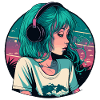 Süßes Lo-Fi-Mädchen
