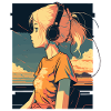 Retro Anime Mädchen