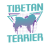 Retro Tibetan Terrier Dog Lover