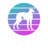 Amoureux des chiens Barzoï rétro