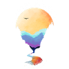 Sunset over Mountains