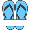 Flip Flop mit Textfeld