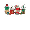 Christmas coffee cup bleached